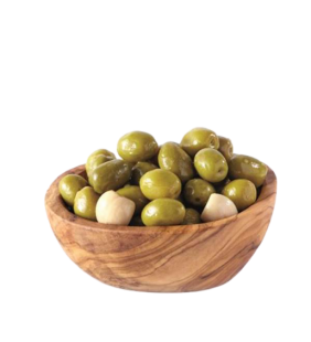 Olives Vertes Cassées à l'ail 200g