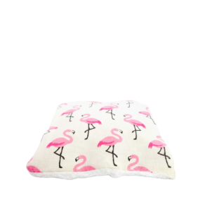 Lingette démaquillante lavable - "J'ose les flamants roses"