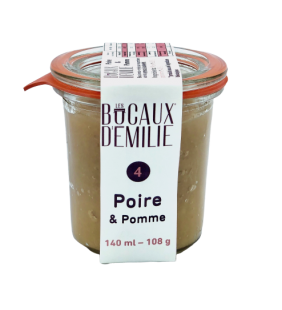 Compote de poires et pommes 140ml